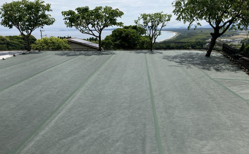 Green Arts防草シート施工例1