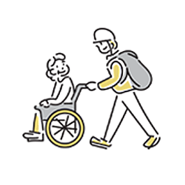 車椅子などの利用に